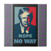 トランプノペNo Wayセラミックタイル タイル (正面)
