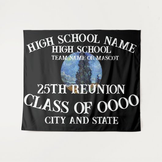 トランプハイスクール懇親会2024誕生日 タペストリー (正面(横))