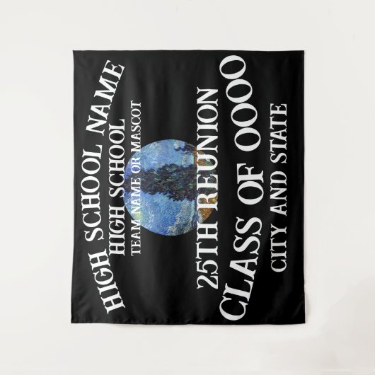 トランプハイスクール懇親会2024誕生日 タペストリー (正面)