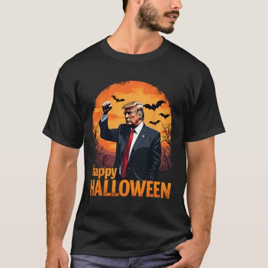 トランプハッピーハローウィントランプヴァンスウサトランプハロー Tシャツ (正面)
