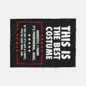 トランプハロウィーンの衣装 フリースブランケット (正面(横))