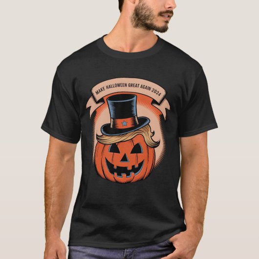 トランプハロウィーン漫画Tシャツ Tシャツ (正面)