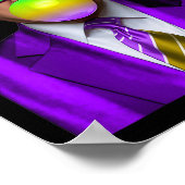 トランプバおもしろいブルガムシャツトランプマルディグラス ポスター (角)