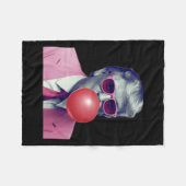 トランプバおもしろいブルガムYumギフト フリースブランケット (正面(横))