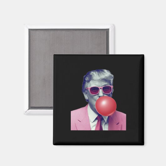 トランプバおもしろいブルガムYumギフト マグネット (正面/裏面)