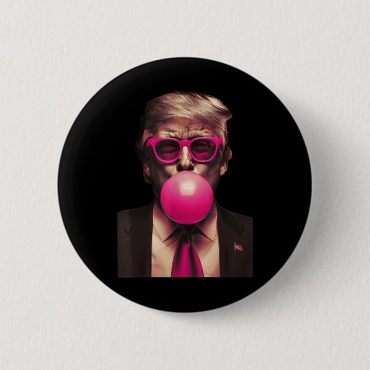 トランプバブルガムおもしろい1 缶バッジ (正面)