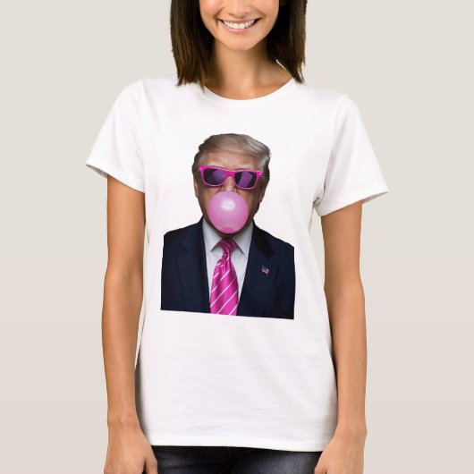 トランプバブルガムピンク Tシャツ (正面)