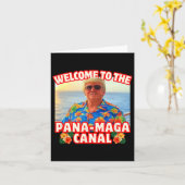 トランプパナマ運河パナメガビーチクルーズバケーション カード (黄色い花)