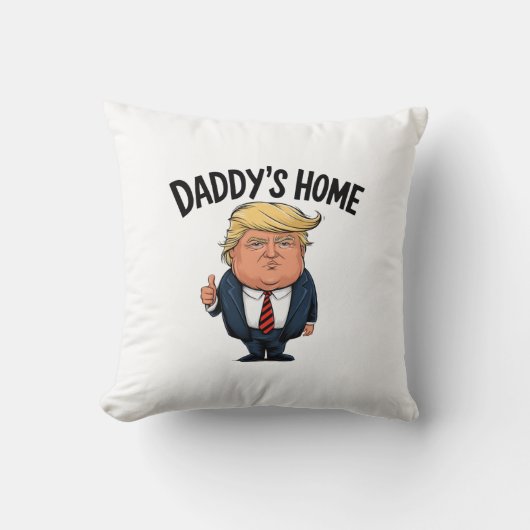 トランプパパが帰ってきた クッション (正面)