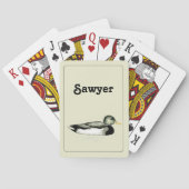 トランプパーソナライズされたマラードダック トランプ (裏面)