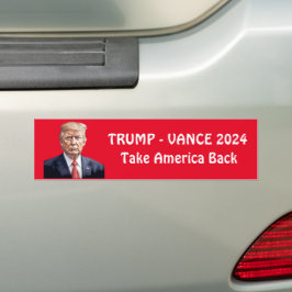 トランプパーソナライズされたヴァンス2024 バンパーステッカー