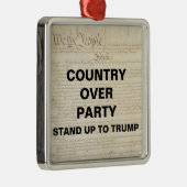 トランプパーティーに対抗する国 メタルオーナメント (右)
