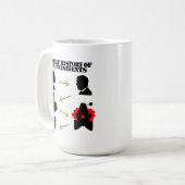 トランプピエロ:アメリカの大統領の短い歴史 コーヒーマグカップ (正面左)