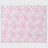 トランプピンクのギフトラップのための強い女性 ラッピングペーパー (フラット)