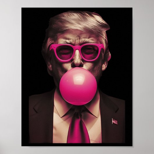 トランプピンクバブルガおもしろいム ポスター (正面)