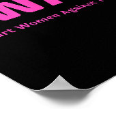 トランプピンク頭が切れるスワットアンチトランプに対する女性 ポスター (角)