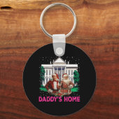 トランプピンク2024アメリカを連れて帰るパパの家Chr キーホルダー (正面)