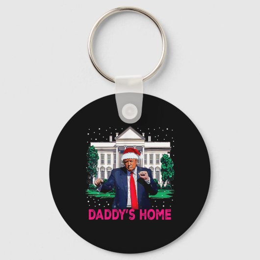 トランプピンク2024 Take America Ck Daddy's Home Chris キーホルダー (正面)