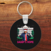 トランプピンク2024 Take America Ck Daddy's Home Chris キーホルダー (正面)