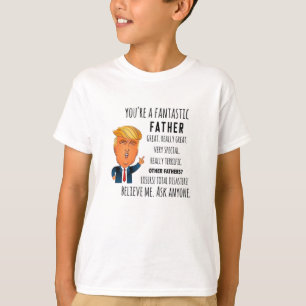トランプファザおもしろいーパパ誕生日ファザーズデイ Tシャツ