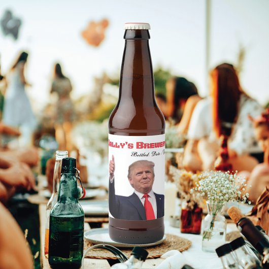 トランプファブクリエイティブおもしろいビールボトルラベル ビールラベル