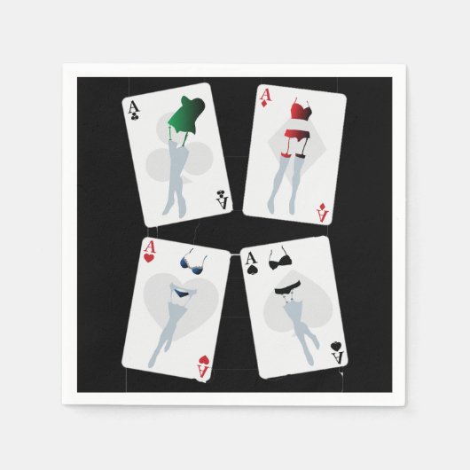 トランプファンシー紙ナプキンス スタンダードカクテルナプキン (正面)