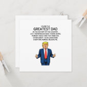 トランプファーザーズデイトランプパパ誕生日 カード (正面/裏面インサイチュ)