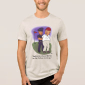 トランプフェロニースメンズオートミール トライブレンドTシャツ (正面)