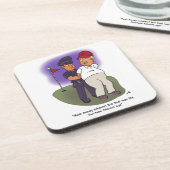 トランプフェロニー懸命プラスチックコースター コースター (左側)