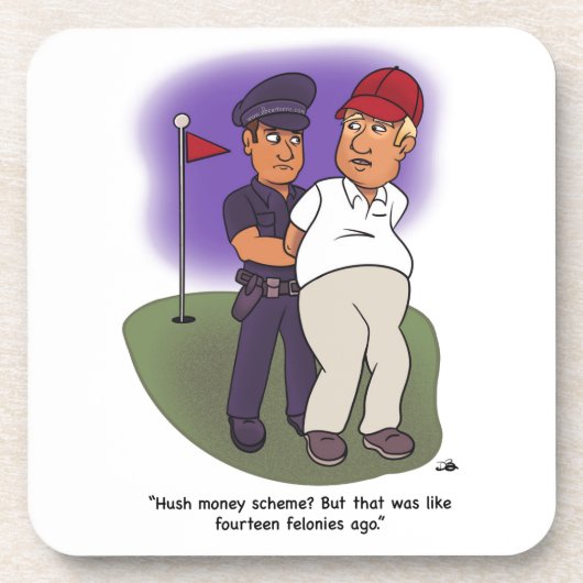 トランプフェロニー懸命プラスチックコースター コースター (正面)