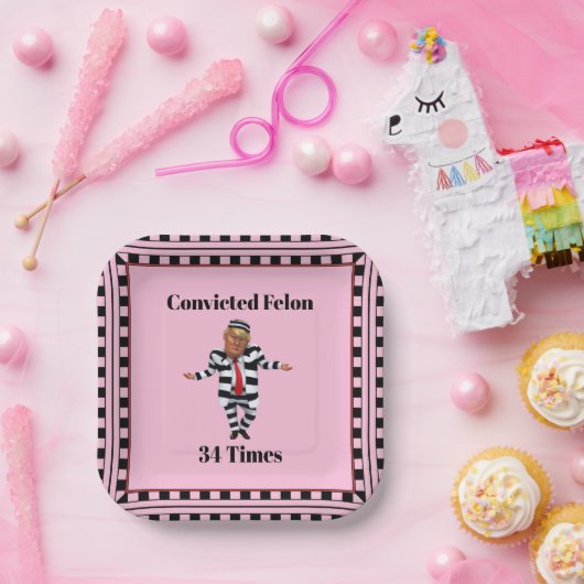 トランプフェントフェロン紙プレート ペーパープレート (パーティー)