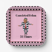 トランプフェントフェロン紙プレート ペーパープレート (正面)