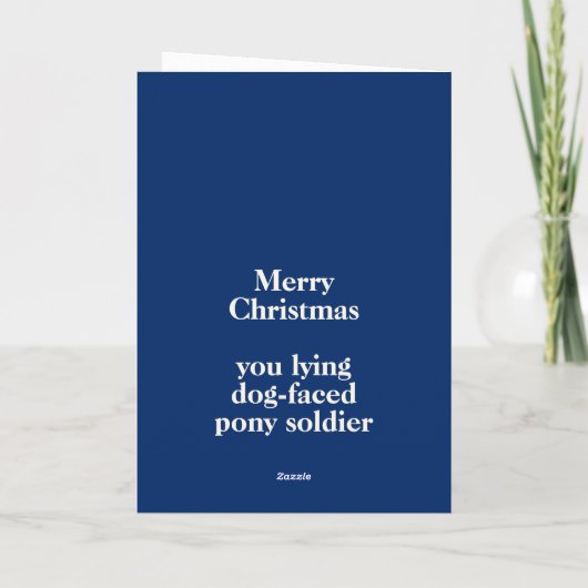 トランプフリークリスマスプレジデントのジョーバイデン氏 おもしろい シーズンカード (裏面)