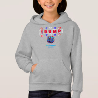 トランプフード付きスウェットシャツTシャツのスクールキッズ1
