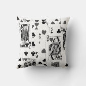 トランプブラック&ホワイト枕クッション クッション (裏面)