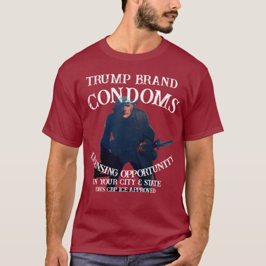 トランプブランド コンドーム ライセンス商機 Tシャツ (正面)