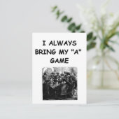 トランププレーヤーのジョーク ポストカード (スタンド正面)