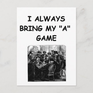 トランププレーヤーのジョーク ポストカード