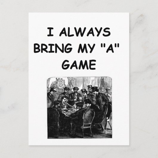 トランププレーヤーのジョーク ポストカード (正面)