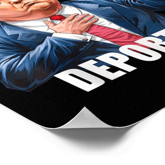 トランプベビー私は決してあなたを憎まないおもしろい ポスター (角)