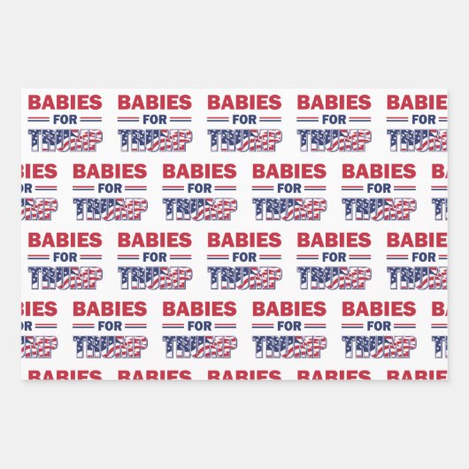 トランプベビー ラッピングペーパーシート (正面)