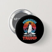 トランプペンギンに対するペンギンFlippers UpアンチTr 缶バッジ (正面&裏面)