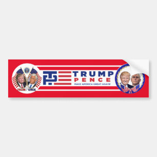 トランプペンスを再選択 バンパーステッカー
