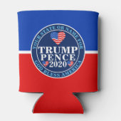 トランプペンス2020ハート愛国者物 缶クーラー (裏面)