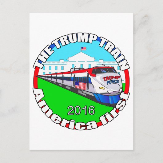 トランプペンセアメリカファースト ポストカード (正面)