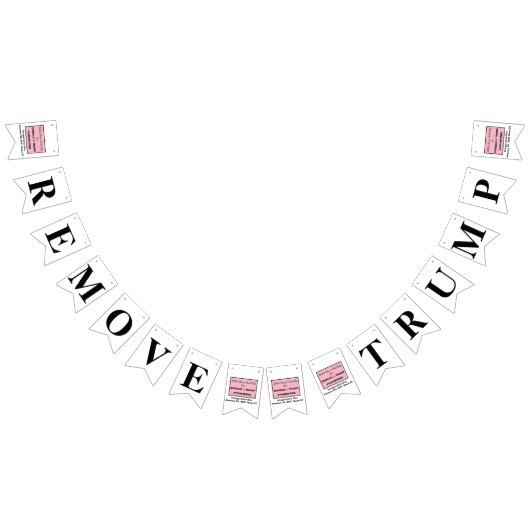 トランプホワイトハウスピンクスリップまたは滑ることを削除（トランプ） バンティングフラッグ (全)