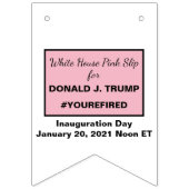 トランプホワイトハウスピンクスリップまたは滑ることを削除（トランプ） バンティングフラッグ (第1の旗)