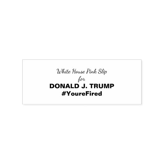 トランプホワイトハウスピンクトランプスリップまたは滑ることレジストのデス ラバースタンプ (押印)