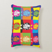 トランプポップ・アートのアートアクセント枕 アクセントクッション (裏面(縦))