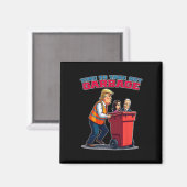 トランプマおもしろいガとMgga 2024用ごみ マグネット (正面/裏面)